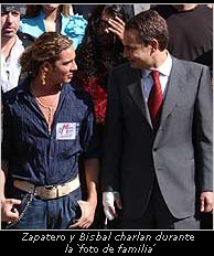 Zapatero y Bisbal