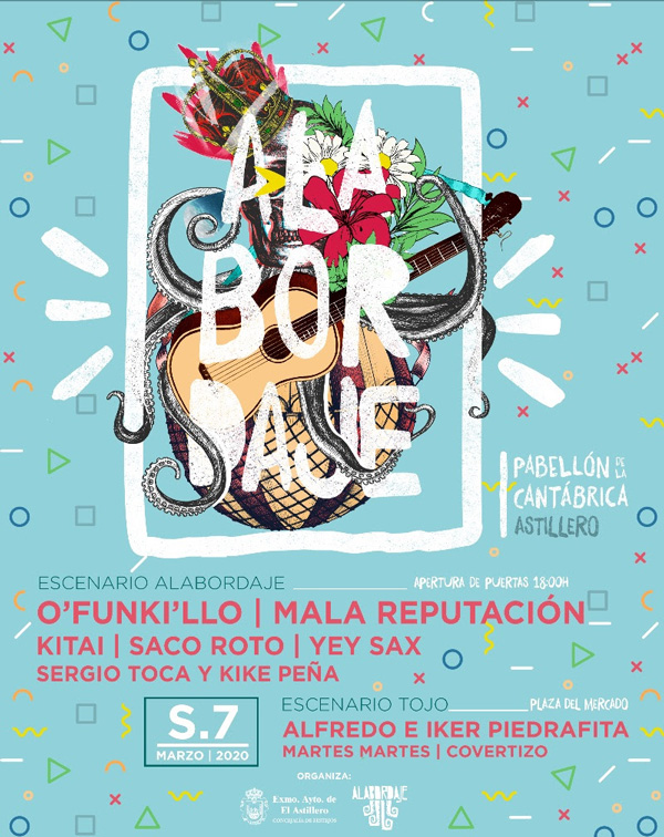 Cartel del festival Al Abordaje 2020