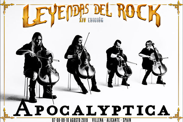 Apocalyptica al cartel del festival Leyendas del Rock 2019