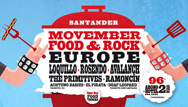 Cartel Movember Food & Roll de Santander