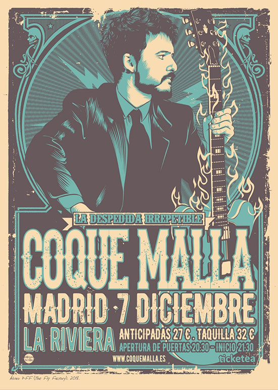 Coque Malla - Entrads concierto Riviera