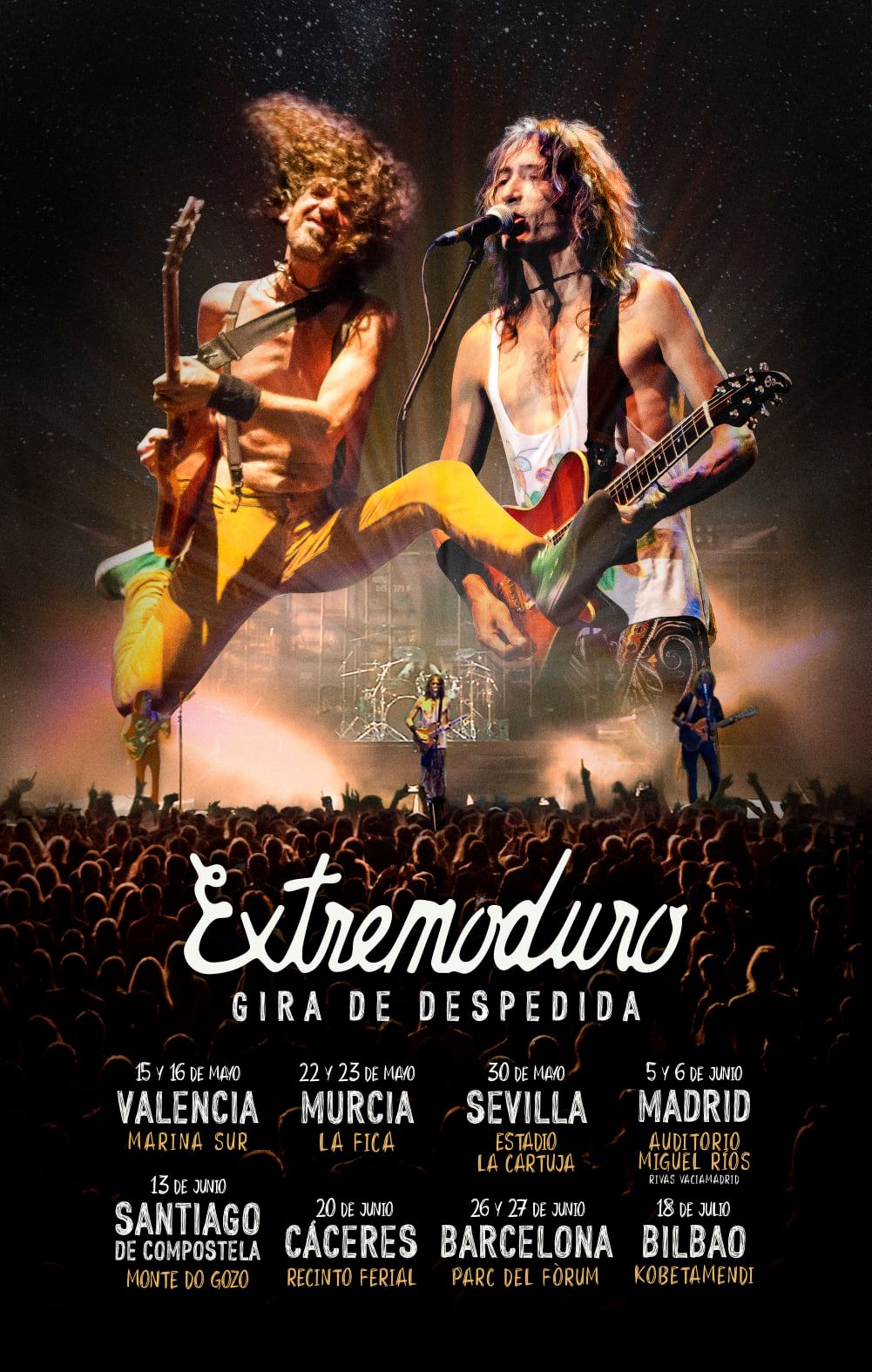 Cartel de la Gira de despedida de Extremoduro