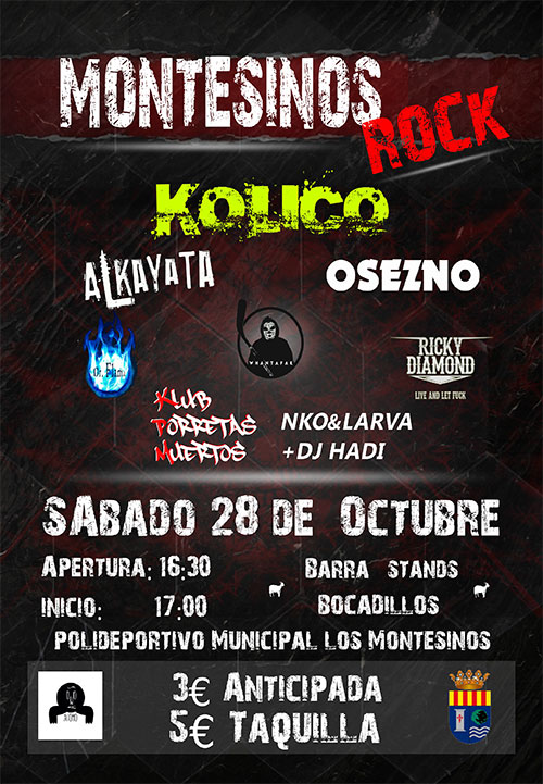 Cartel del Festival Montesinos Rock 2017