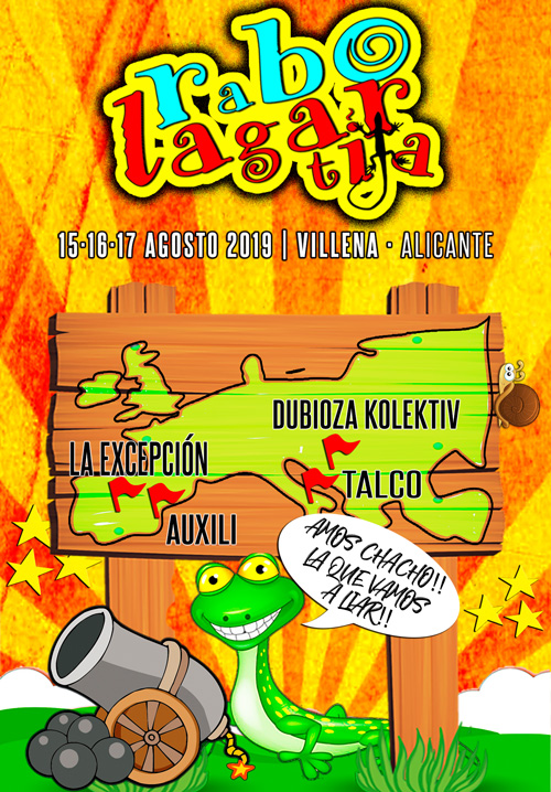 Cartel del festival Rabolagartija