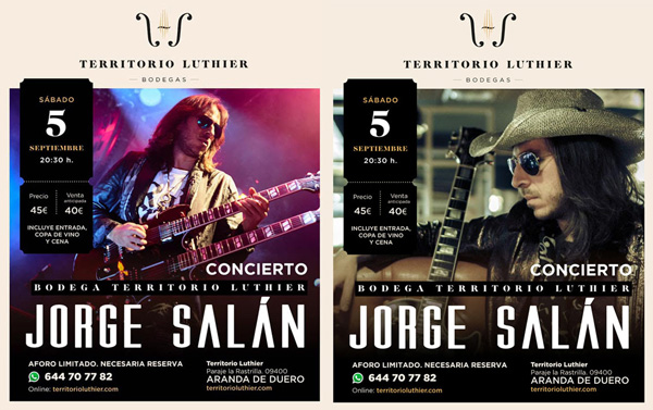 Jorge Salán. Cena y concierto en Aranda