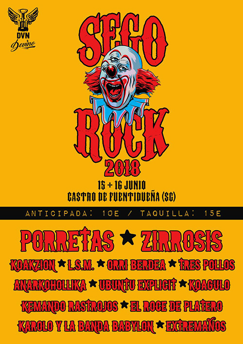 Cartel del festival Sego Rock
