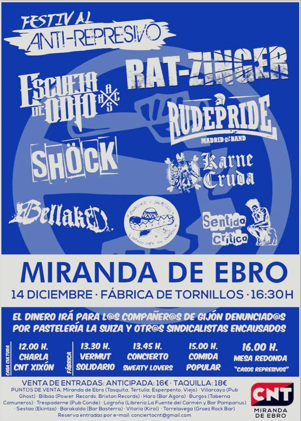 II Festival Antirrepresivo Miranda de Ebro