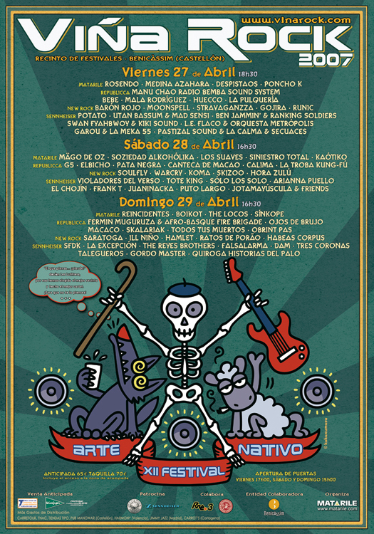 Cartel Viña Rock 2007