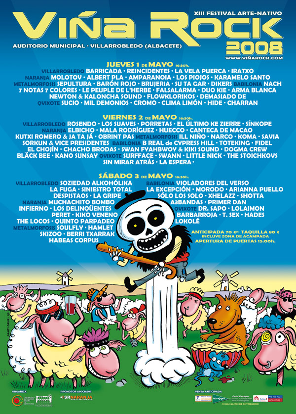 Cartel Viña Rock 2008