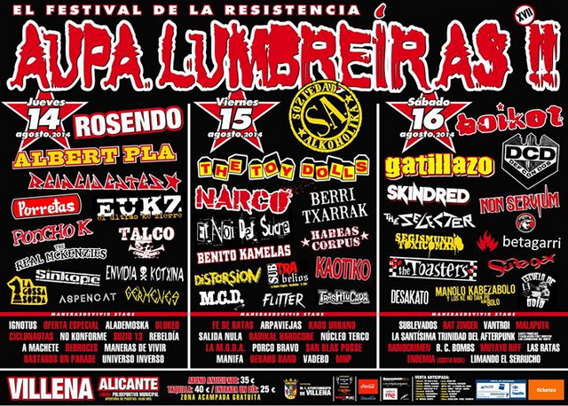 Cartel del Aúpa Lumbreiras 2014