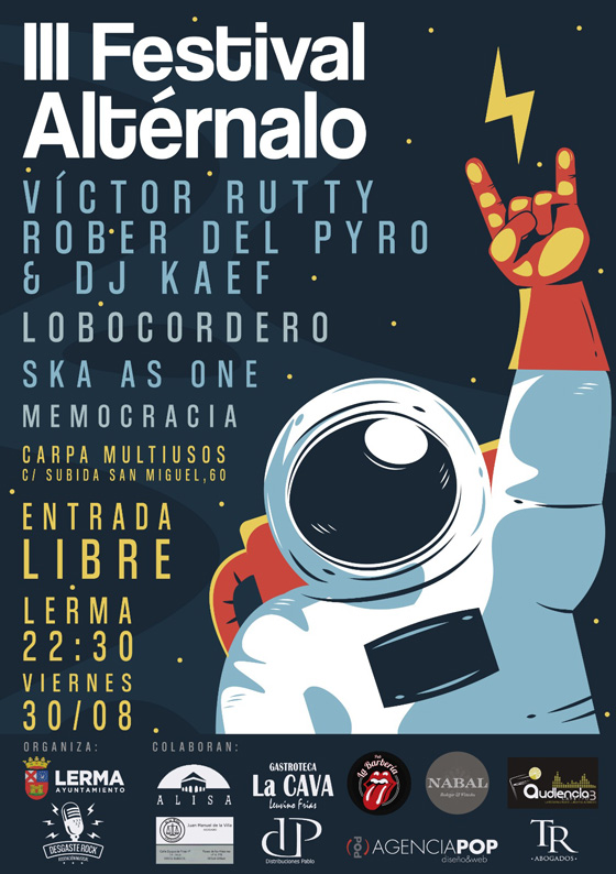 Cartel del Festival Alternalo de Lerma