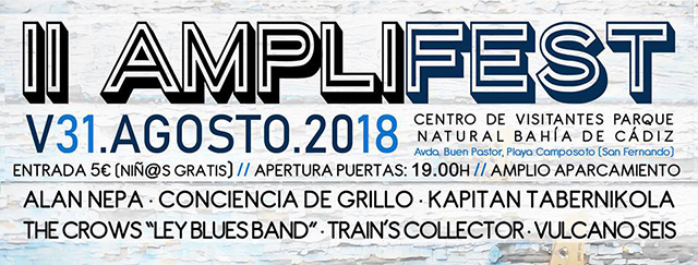 Cartel del AMPLIFEST de San Fernando de Cádiz