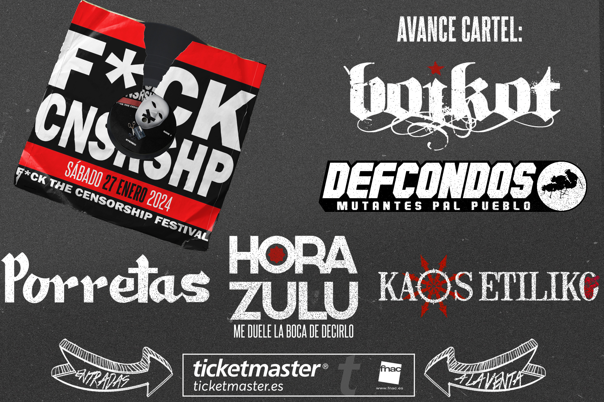 Avance bandas Fck Censorship 2024