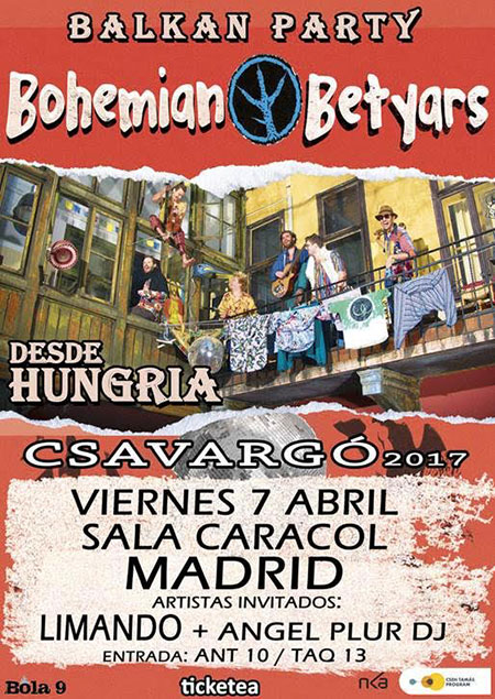 Bohemian Betyars - Concierto en Madrid