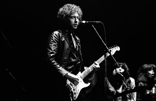 Bob Dylan en un concierto en Toronto en 1980