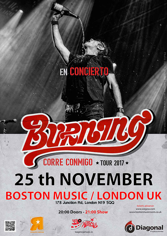 Concierto de Burning en Londres