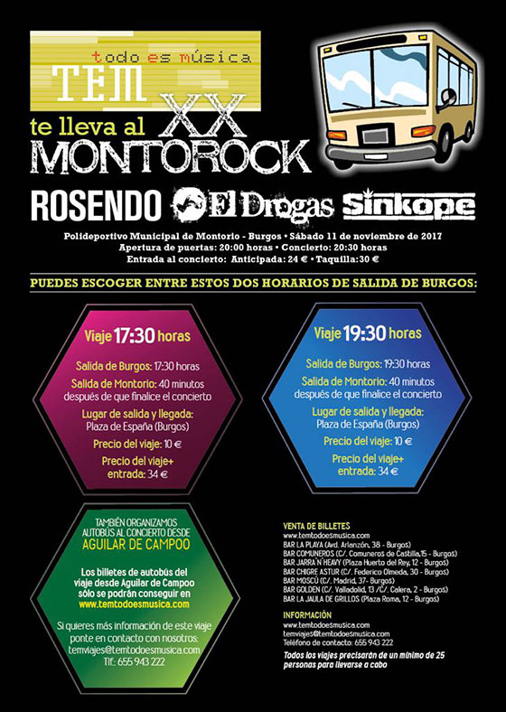 Autobus al Montorock 2017