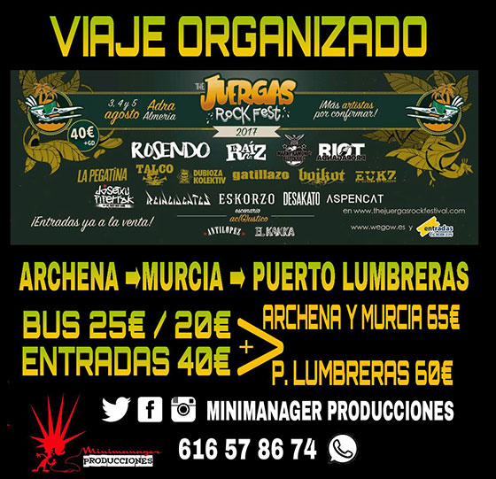 Autobús Murcia - Juergas Rock