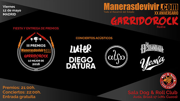 Fiesta Manerasdevivir.com XX Aniversario / GarridoRock