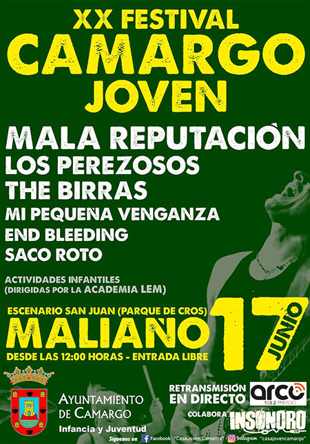 Cartel festival Camargo Joven 2017