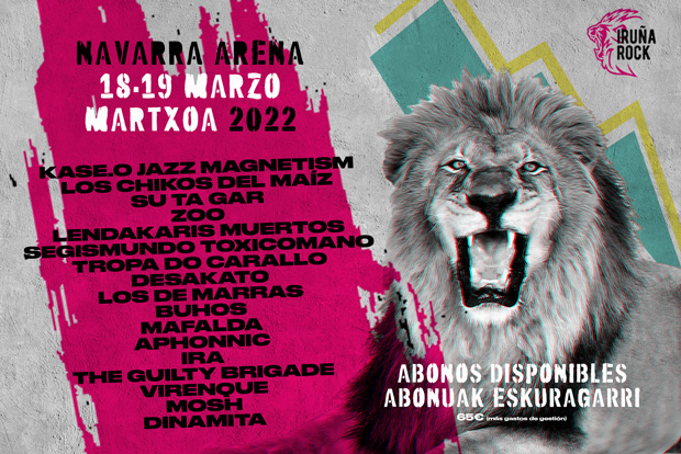 Cartel del festival Iruña Rock 2022