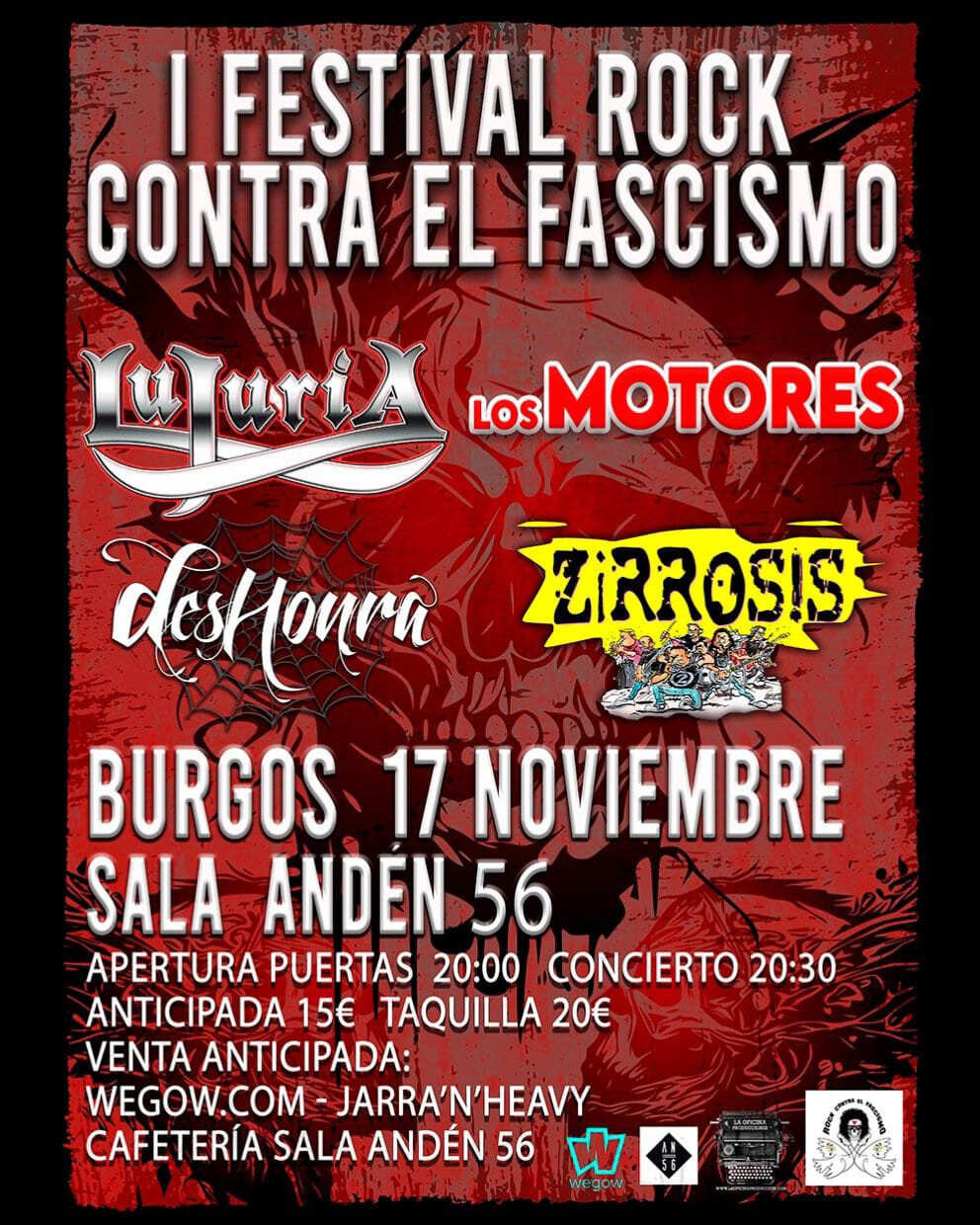 I Festival Rock contra el fascismo Burgos