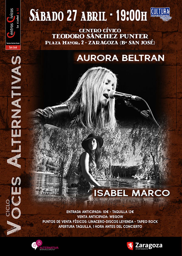 Concierto Aurora Beltrán en Zaragoza