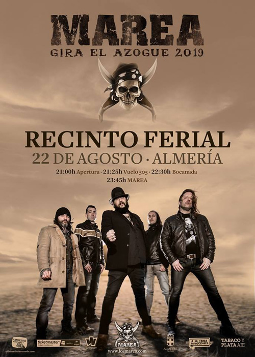 Cartel concierto de Marea en Almería