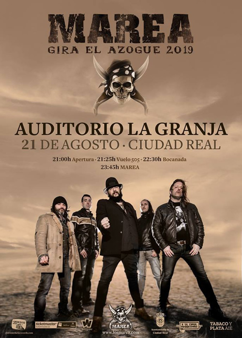 Cartel concierto de Marea en Ciudad Real