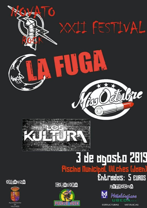 Cartel del festival Novato Rock de Vilches