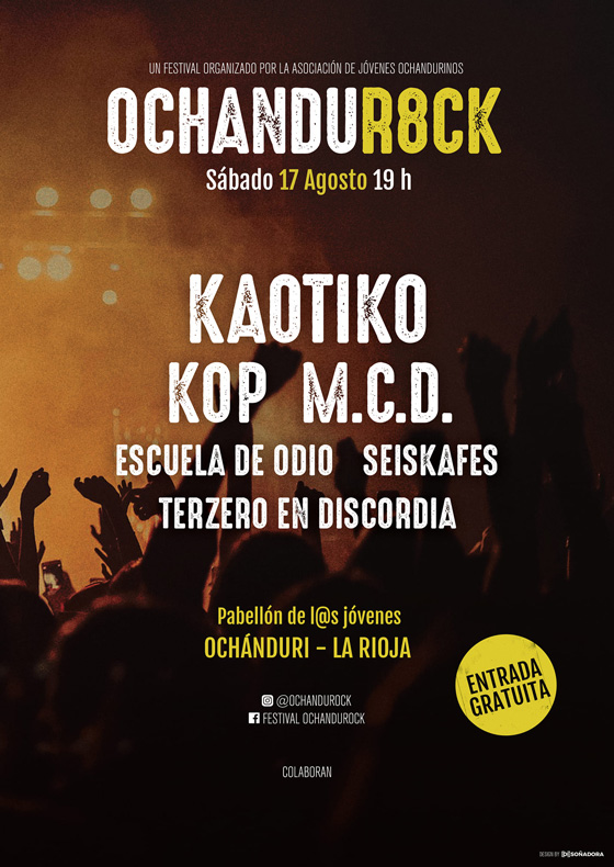 Cartel del festival OchanduRock 2019