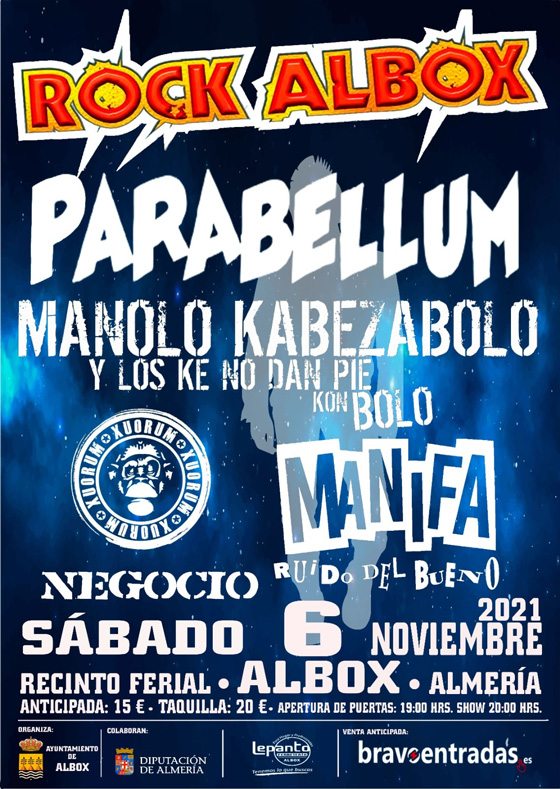 Cartel del Festival Rock Albox 2021