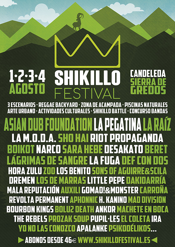 Cartel del festival Shikillo Festival