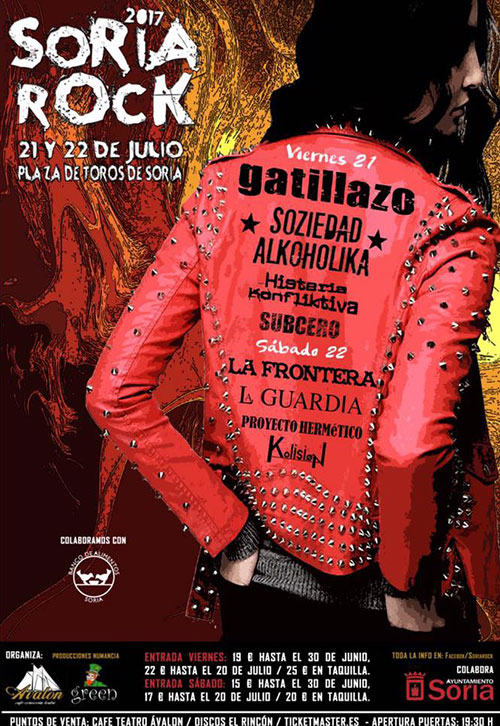 Cartel festival Soria Rock 2017