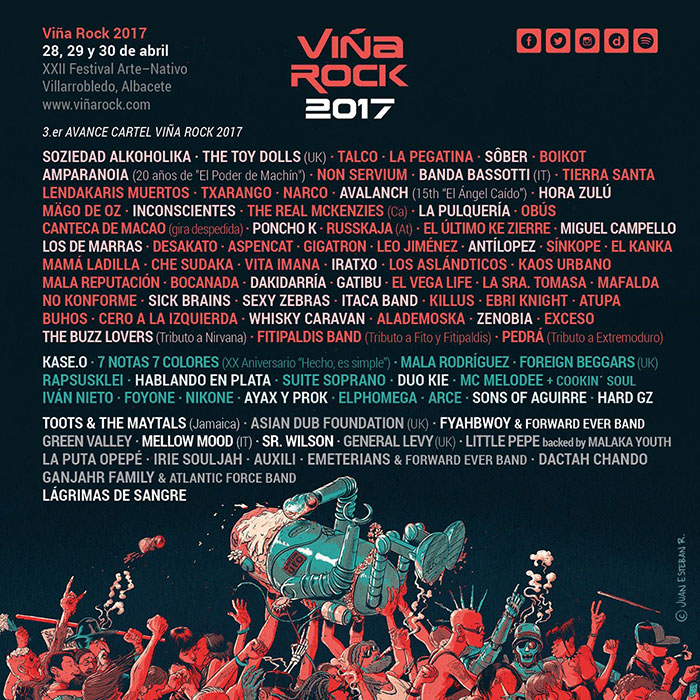 Cartel Viña Rock - Tercer Avance