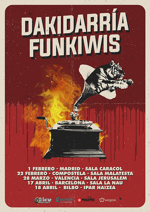 Gira conjunta de Dakidarría y Funkiwis