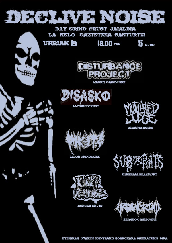 Cartel del festival Declive Noise (La Kelo)