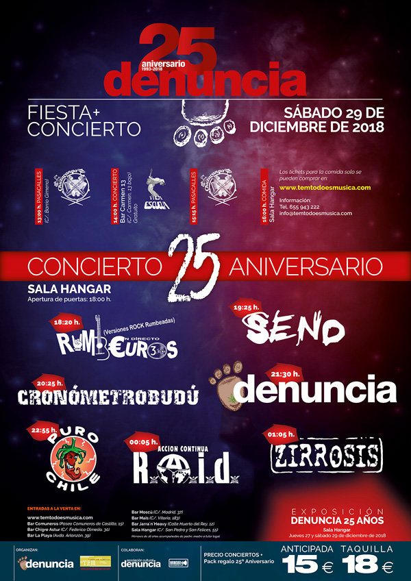 25 Aniversario Denuncia