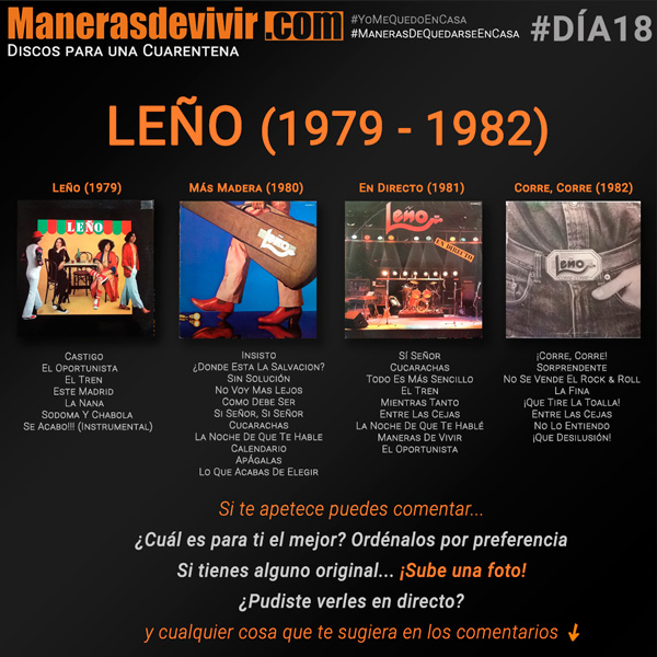 Leño - Discografía 1979 - 1982