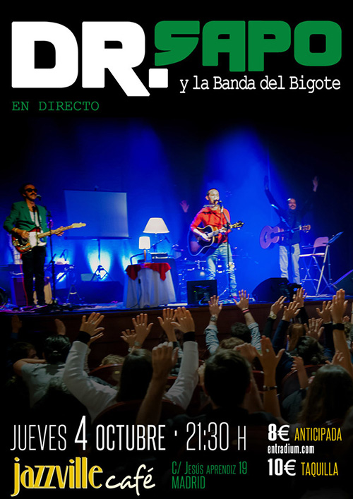 Concierto de Dr.Sapo y La Banda del Bigote en Madrid