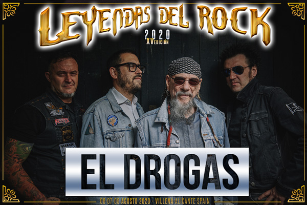 El Drogas en el cartel del Leyendas del Rock 2020