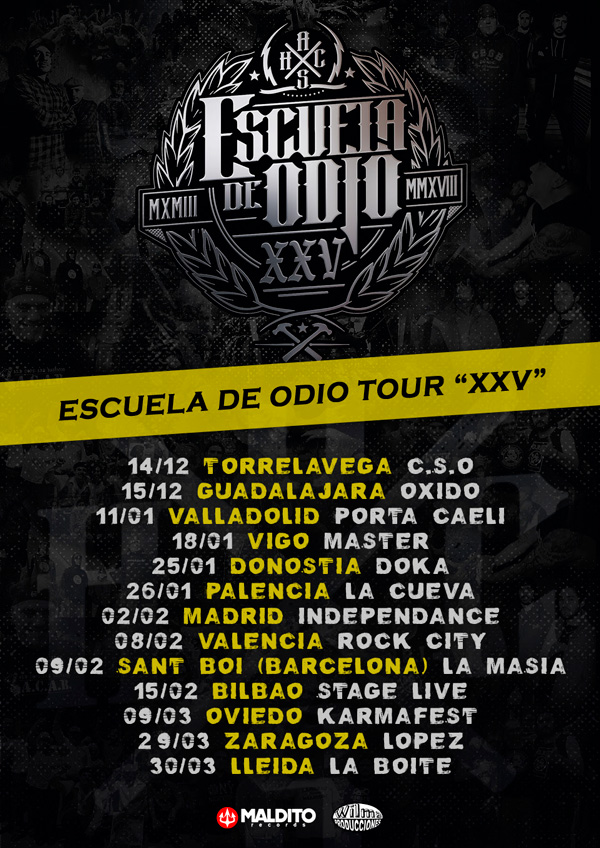Gira XXV Aniversario de Escuela de Odio