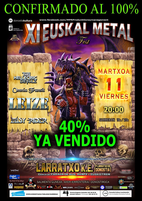 Cartel del Euskal Metal Fest 2022