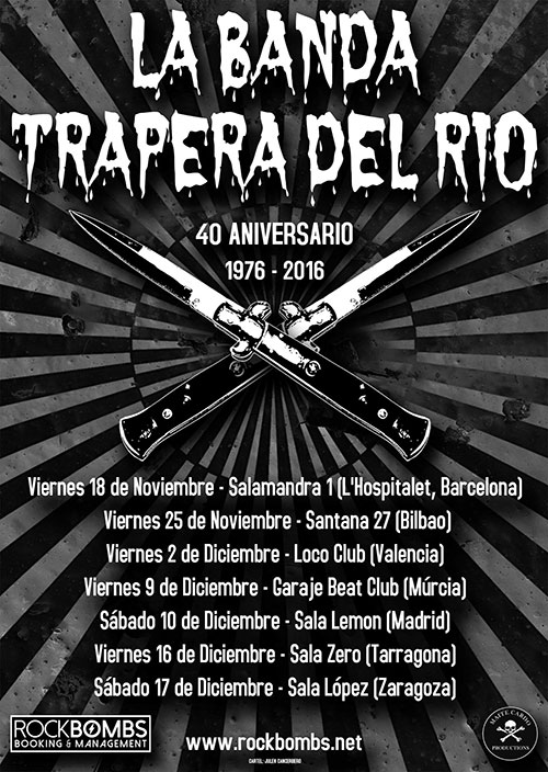 Banda Trapera del Río. Fechas de la gira