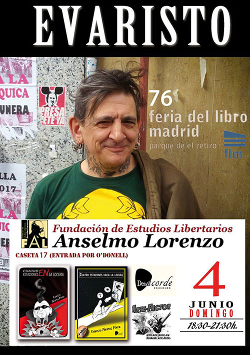 Evaristo en la Feria del Libro de Madrid