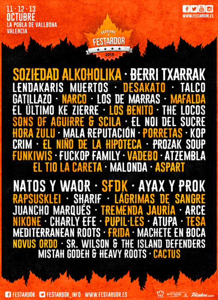 Cartel de festival Festardor 2018