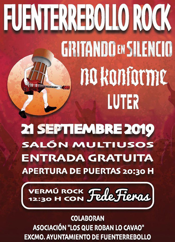 Cartel del festival Fuenterebollo Rock