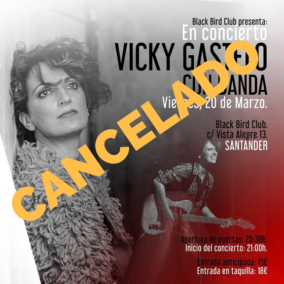 Vicky Gastelo cancela conciertos