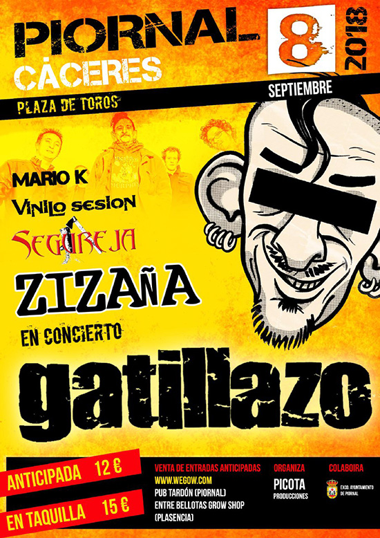 Cartel Gatillazo en Piornal