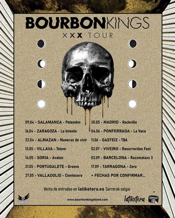Próximos conciertos de Bourbon Kings